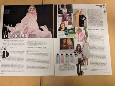 ABBEY LEE KERSHAW Model Great Danish Clippings Article O275