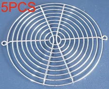 New Pack of 5 Chrome Metal 6" Fan Guard w/ 2 Screw Holes 6-3/8" Center to Center