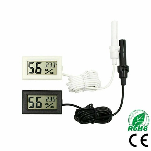 LCD Digital Thermometer Hygrometer Aquarium Humidity Meter Gauge Fahrenheit - Picture 8 of 17