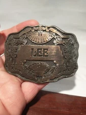 Vintage Name LEE Belt Buckle Old Beauty Oden Inc. 