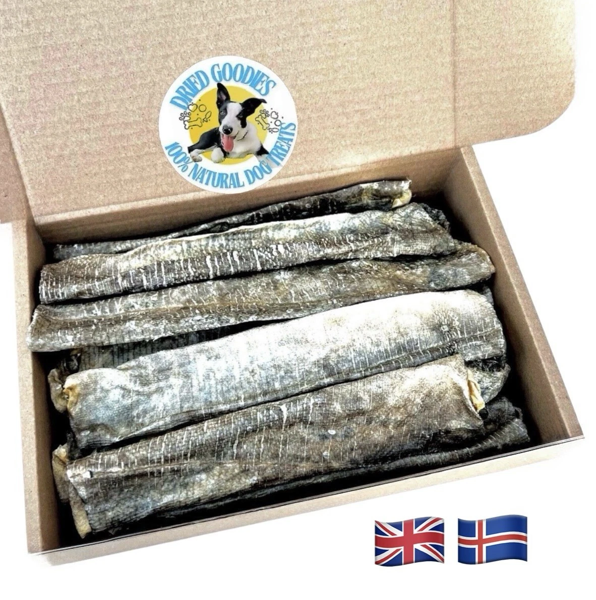 100% Natural Wild Atlantic Cod Skin Flatties From Iceland Organic Dog Chew 300g
Opens in a new windo