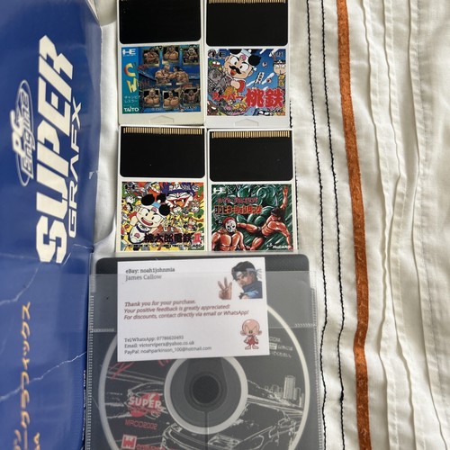 Consola Pc Engine Super Grafx Super CDROM 2 V3 Turbo Stick Joystick Juegos en Caja - Imagen 4 de 24