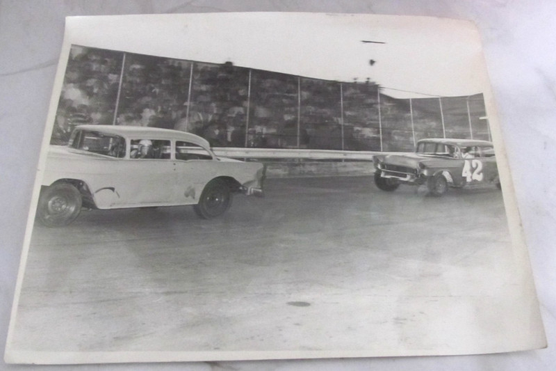 Vintage Fairgrounds Derby Car Race Photo 8" x 10" Cheyenne, Wyoming WY #42