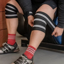 Professional Knee Wraps for Weightlifting Squats Powerlifting Gym Support Pair