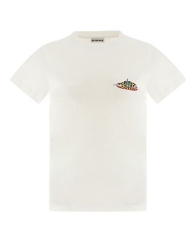 Balenciaga Womens Bonjour  T-Shirt