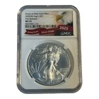 2025 (W) Silver Eagle First Releases MS70 Struck At West Point Mint NGC 12B