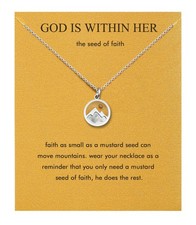 Christian Gifts for Women Mustard Seed Necklace Confirmation Gifts for Teens Mou