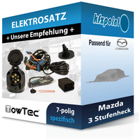 Towtec E-Satz 7Polig Fahrzeugspezifisch Passend für Mazda 3 Stufenheck NEU