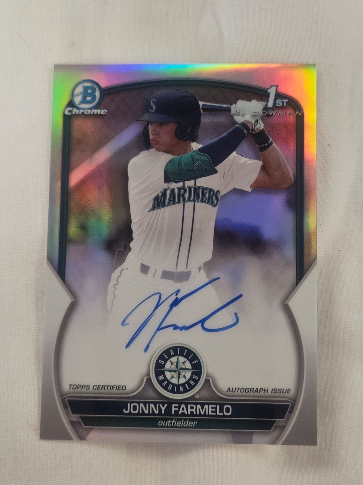2023 Bowman Draft Chrome Prospect Auto  Refractor 302/499 Jonny Farmelo #CDA-JF