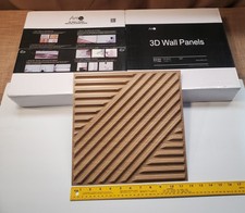 2 Box Art 3D 12X12 Plastic Textured Wall Pane...