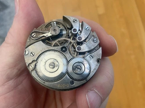 Antique 1890 SIGNED Tiffany & Co 42mm HUNTING Pocket Watch Movement BY LONGINES