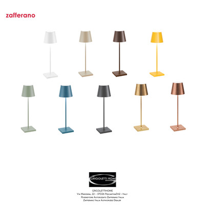 Dimmbare Wiederaufladbare Poldina Lampe Pro H Cm 38 - ZAFFERANO