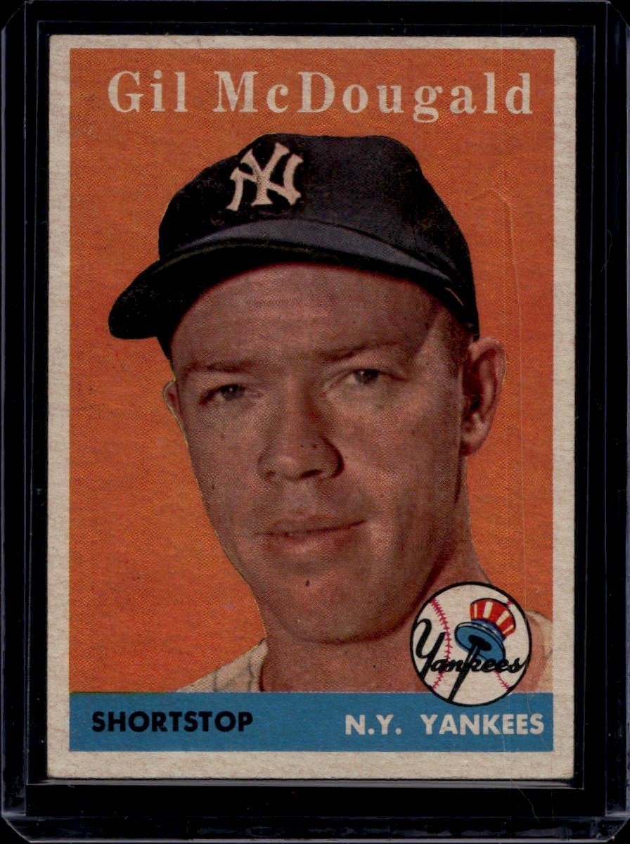 1958 Topps Set Break #20 Gil McDougald, Vg
