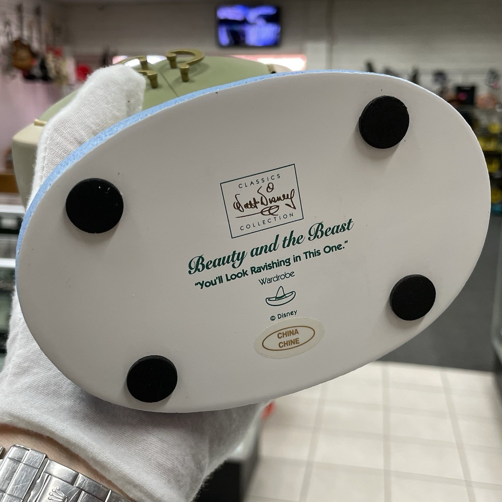 Disney WDCC Beauty and the Beast Wardrobe "You'll Look Ravishing in This One"