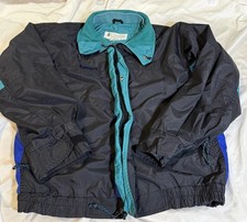 Vintage 90s Columbia Bugaboo Windbreaker Jacket Men  s Large Teal Blue and Black