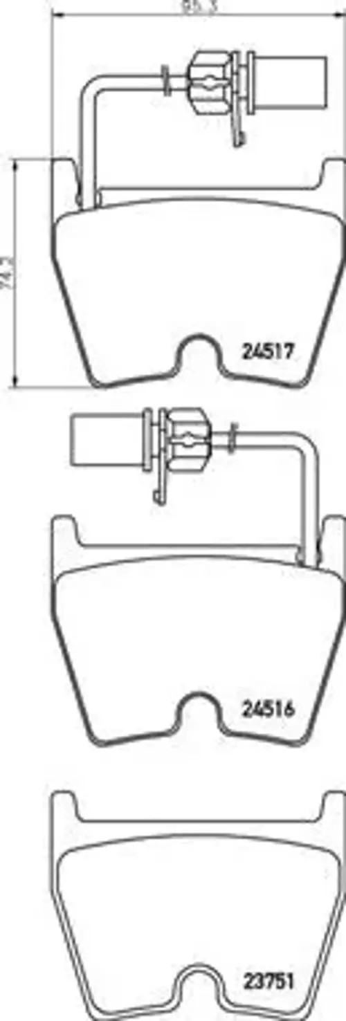 Brake pads P 85 132 BREMBO for AUDI A4 B7 A4 B7 Convertible A4 B7 Avant R8