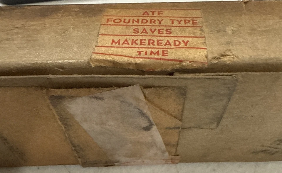 24 Point GARAMOND ITALIC (460) CAPS ATF American Type Founders NOS - Image 4 of 4