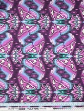 Tula Pink Fabric EDEN Atlas Amethyst OOP Fat Quarter Quilting Cotton Free Spirit