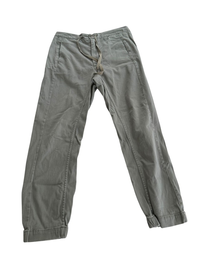 Rusty Womens Size 12 Green Slouchy Elastic Waist Chino Pants Good Condition