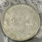 1965 Canada Silver Dollar Elizabeth II Silver Coin "Large Beads"