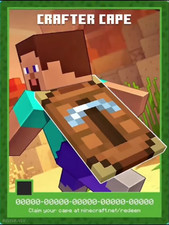 Minecraft Crafter Cape Code | Exclusive | Java & Bedrock | Pre-Order May 30-31