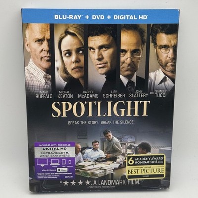 Spotlight Blu-ray 2015 Mark Ruffalo Michael Keaton w/Slipcover SEALED NOS