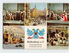 Postcard Historische Festpiele Rothenburg Germany