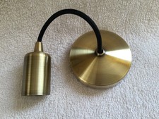 ML 8270AB 6" E27 Screw Pendant Light Set - Antique Brass