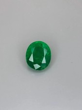 0.75 Cts Natural Zambia Emerald Oval Cut 7x6x4 MM Loose Gemstone For Jewelry
