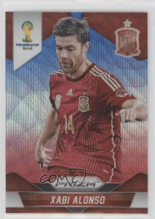 2014 Panini Prizm World Cup Blue & Red Wave Prizm Xabi Alonso #173 0i7g