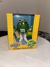 Rare M M's Shopper FM Auto Scan Radio Stero Headphones Belt Clip Sealed Box