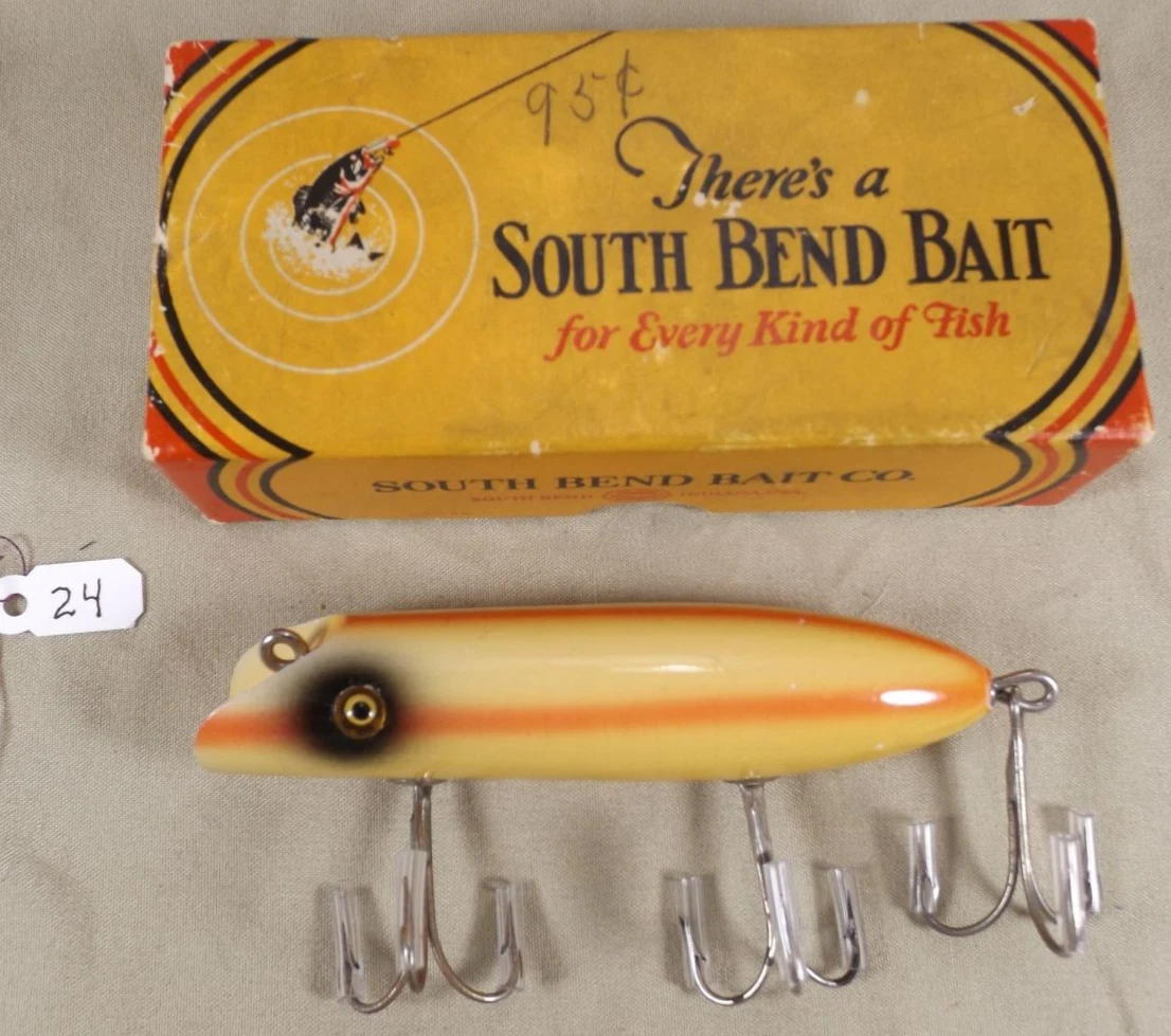 South Bend Bass Wooden Vintage Fishing Lures for sale - eBay