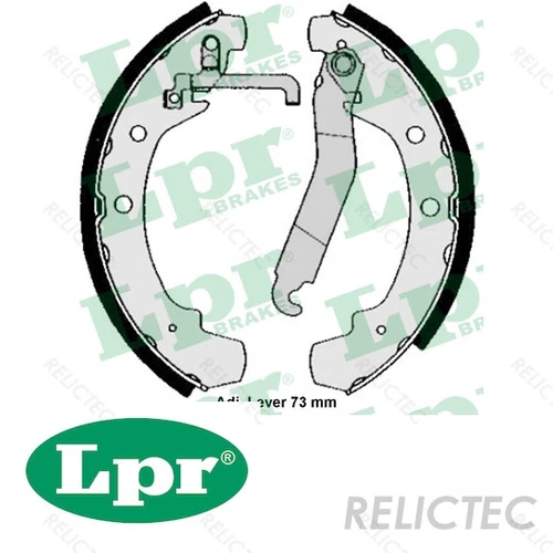 Rear Brake Shoe Set VW:LT 28-35 I 1,LT 40-55 I 1 281609527A 281609532C 281609531