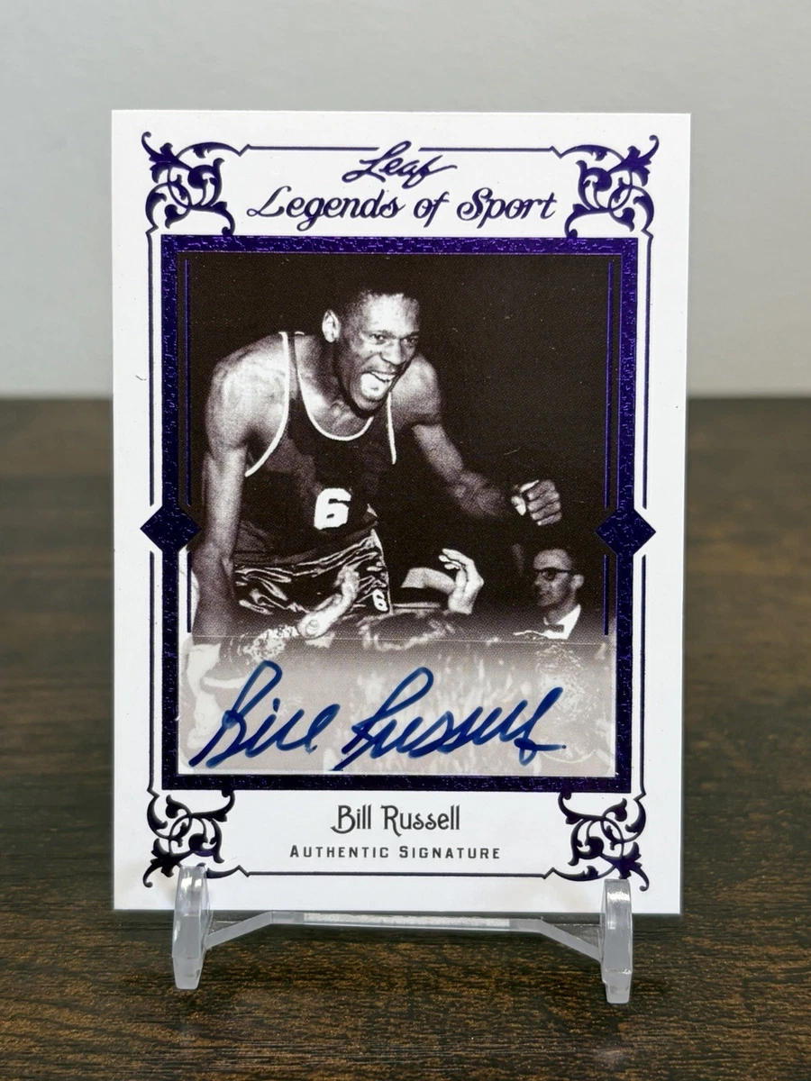 Bill Russell Basketball Original Autographed Sports Trading Cards