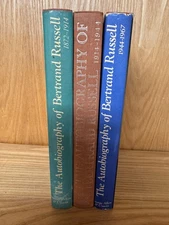 The Autobiography of Bertrand Russell Complete 3 Book Set 1967, 68, 69 ID129