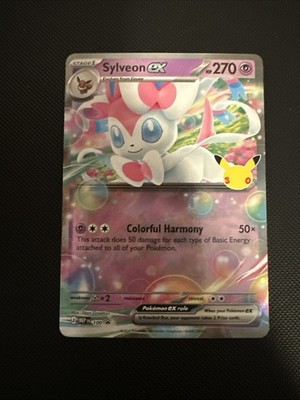 Sylveon ex - 100 (30th Celebration) 100 Me: Mega Evolution Promo Holo