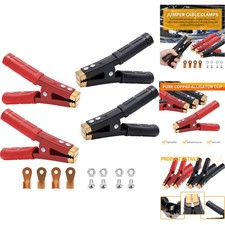 4-pack 1000a Heavy Duty Battery Jumper Cable Clamps Pure Copper Alligator Clips
