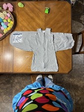 HALO SleepSack Swaddle Gray 100 Cotton 3-6 Months Wearable Blanket