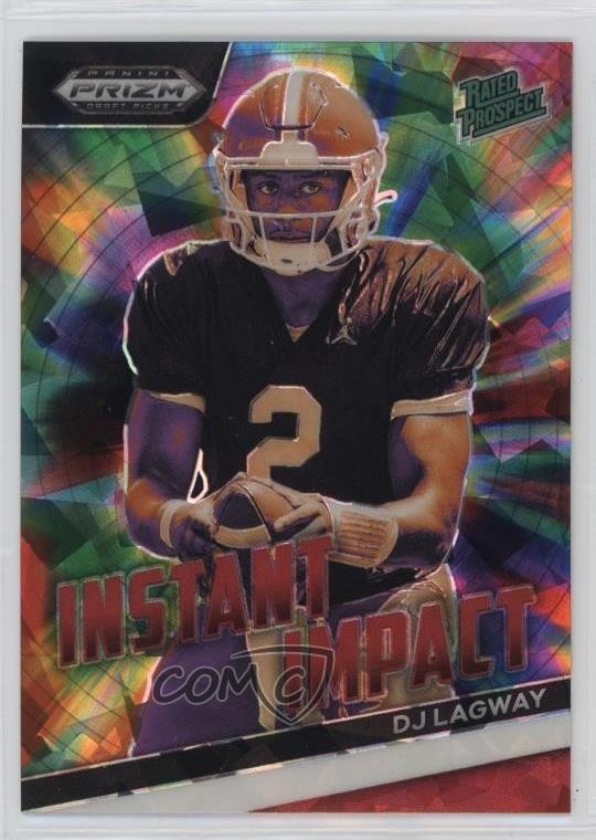 2024 Panini Prizm Draft Picks Instant Impact Red Ice Prizm DJ Lagway #II-DLY