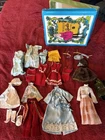 Vintage Barbie Doll Clothes Lot w Case ( see pics) Handmade Outfits Accessories