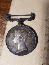 Krim-Medaille + Urkunde zur Verleihung der Krim-Medaille von 1856