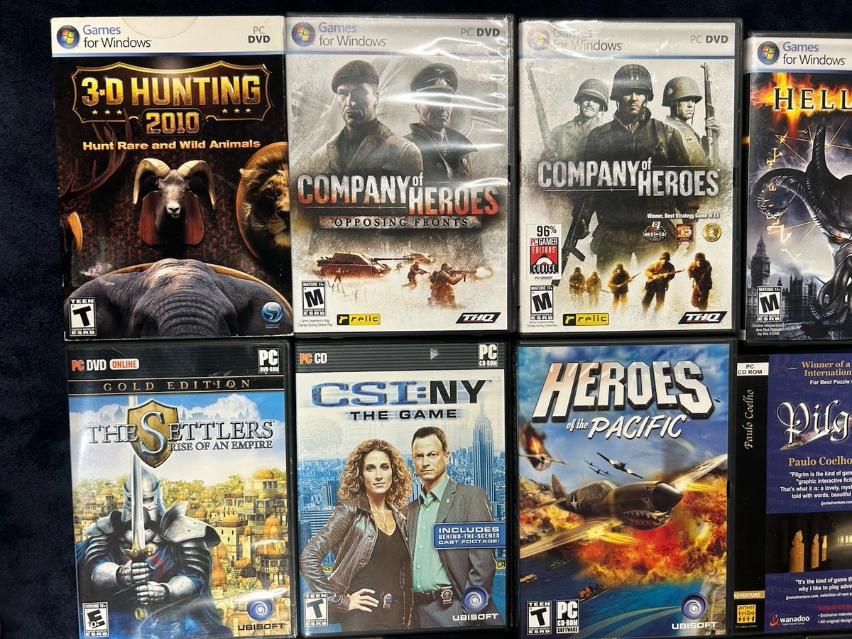 Lot Of 17 Various Vintage PC CD ROM Computer Video Games Good