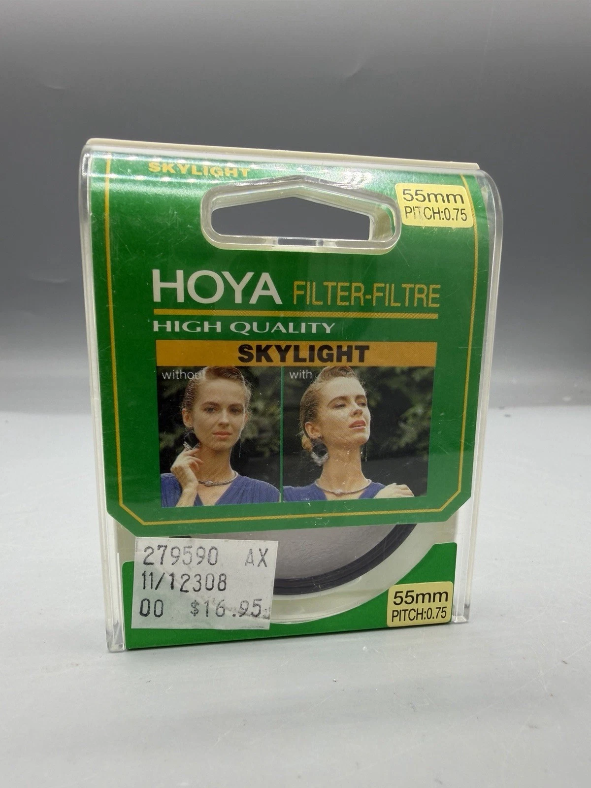 NEW Vintage HOYA 55mm Skylight Lens Filter Made in Philippines NOS Sealed