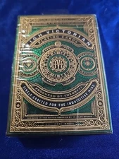 HIGH VICTORIAN THEORY 11 PLAYING CARDS GREEN NEW SEALED  USA CASINO QUAILTY