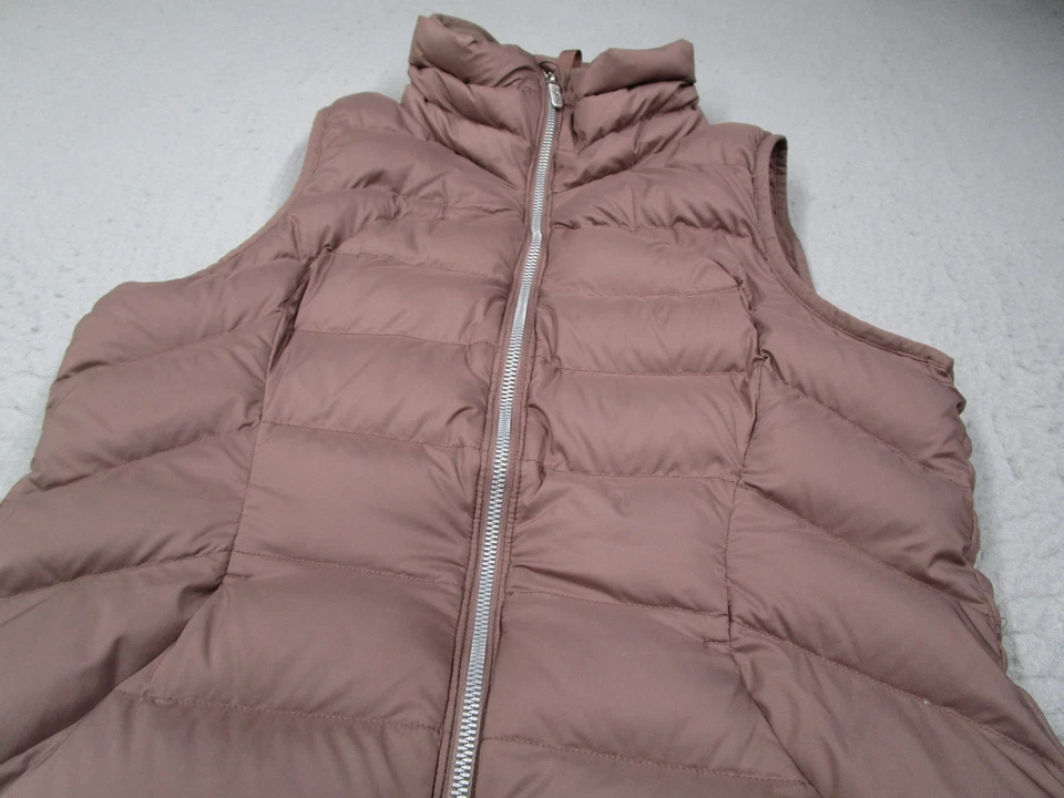 Chaleco Lululemon Mujer 6 Marrón Plumón Para It Cremallera Completa Trabajo Activo Viaje Sin Mangas Foto 2 de 4