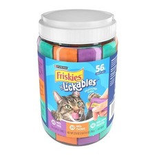 Purina Friskies Lil Lickables Cat Treat Pouches Paquete Variedad - 56 unidades Nuevo