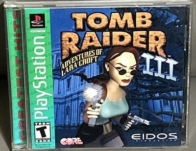Tomb Raider III PS1 Complete CIB w/ Reg Card Tested w/ Test Video PlayStation