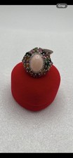 925 Sterling Silver Gorgeous Multicoloured Gemstones Ring Size9 9.82 Grams
