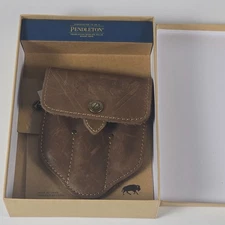 Pendleton  Utensil Set & Leather Pouch Spoon Folding Knife & Fork NEW