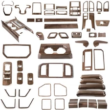 Wood Grain Center Console Decor Accessories Cover Trims for Ford F150 2015-2020